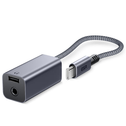 ESR 2-in-1 USB-C ヘッドホンジャックアダプター