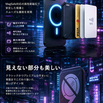 Aulumu G02 MagSafeカードケース スタンド  iPhone 17/16/15/14/13/12シリーズ対応