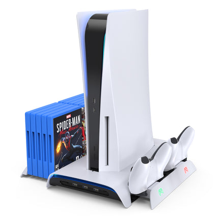 KIWI design PlayStation5 充電スタンド 冷却ファン付き オールインワン多機能